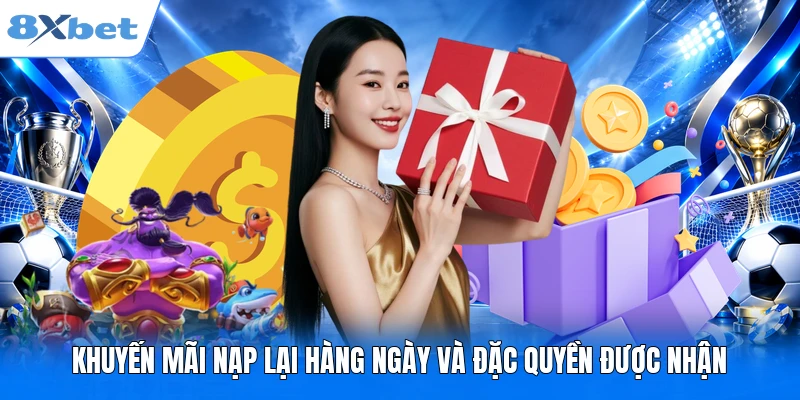 Khuyến mãi nạp lại hàng ngày và đặc quyền được nhận